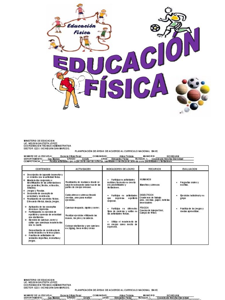 mejora tus clases con las conoce planificaciones de educacion fisica para secundaria