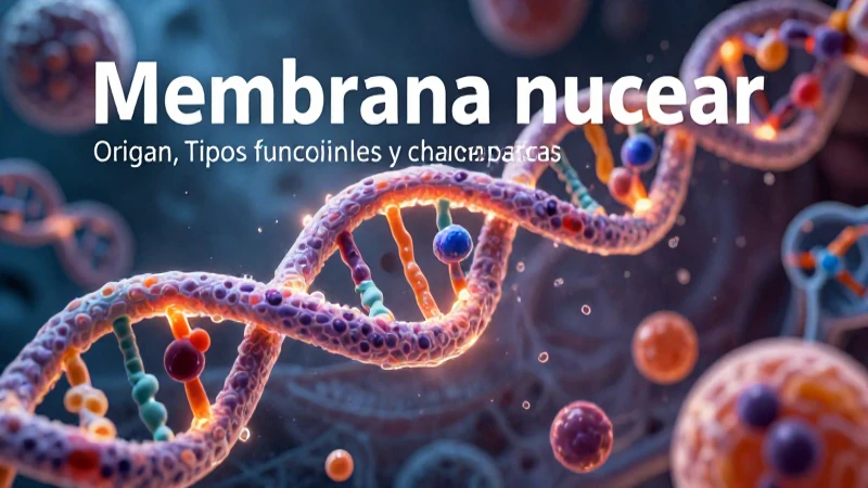 Membrana nuclear: su origen, funciones y características clave
