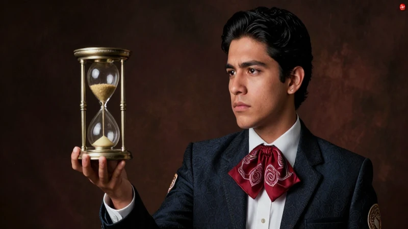 Joven académico moderno, elegante y reflexivo