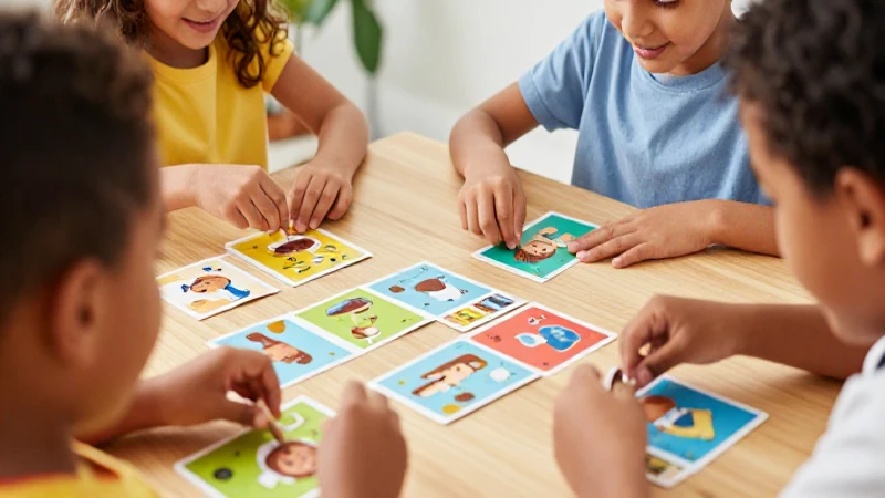 Memorama de Hábitos de Higiene: Imprimir y aprender 4 Niño diverso juega feliz con tarjetas de higiene