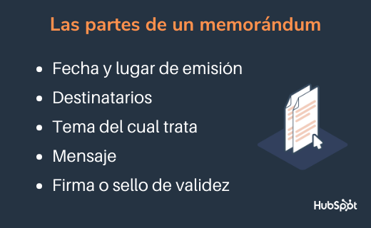 memorandum concepto partes caracteristicas y ejemplos