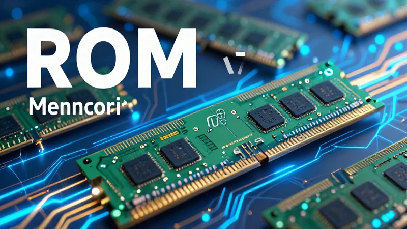 RAM y ROM: chips de memoria educativa y visual