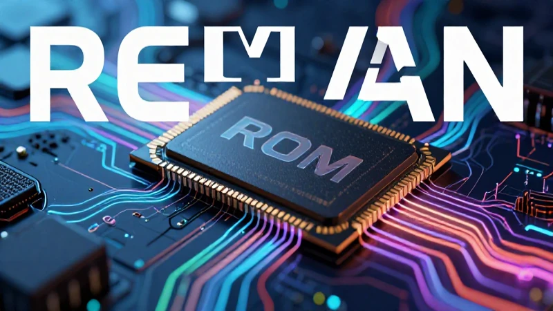 Chip de RAM y ROM con visualización dinámica