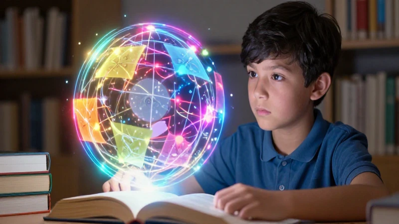 Estudiante concentrado buscando conocimiento brillante
