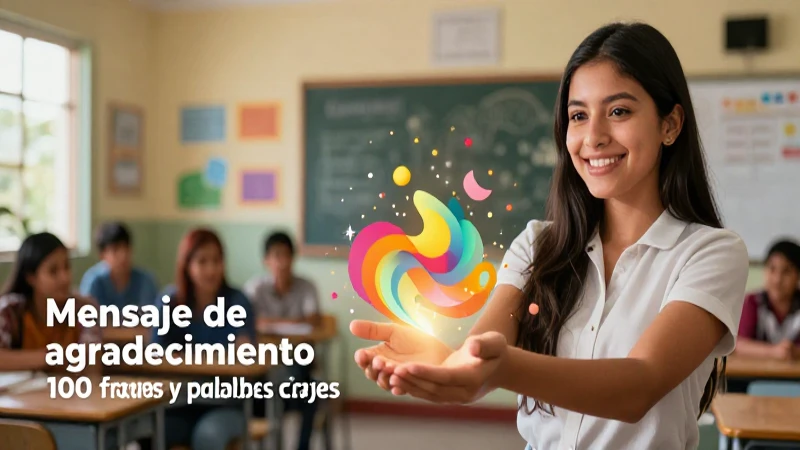 Diseño profesional: gratitud docente vibrante