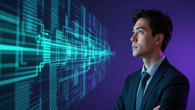 Conoce el poder del mensaje implícito para persuadir y cautivar 5 Estratega digital observando datos holográficos
