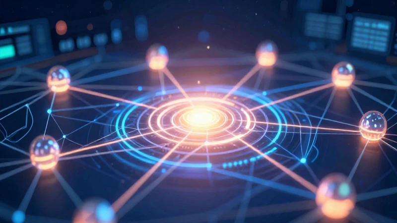 Visualización dinámica de datos de campaña con red brillante