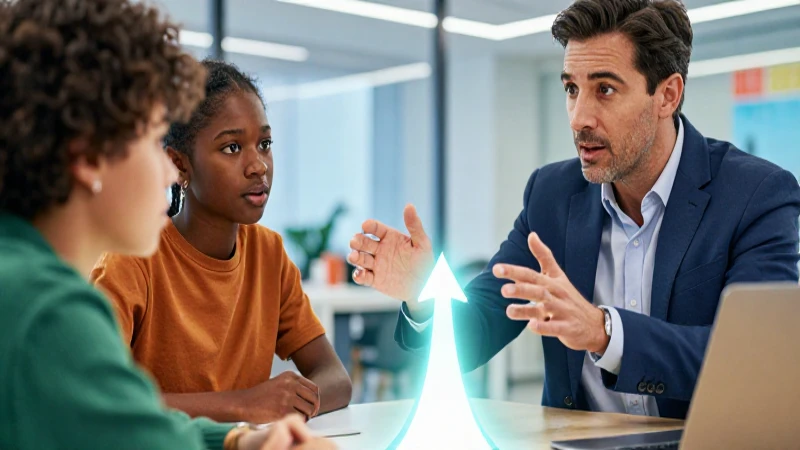 Mentor guía a joven hacia un futuro brillante