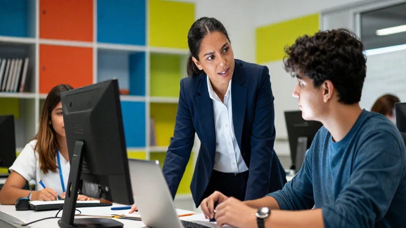Mentor profesional en academia moderna
