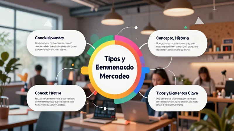 Resumen visual de conceptos de marketing