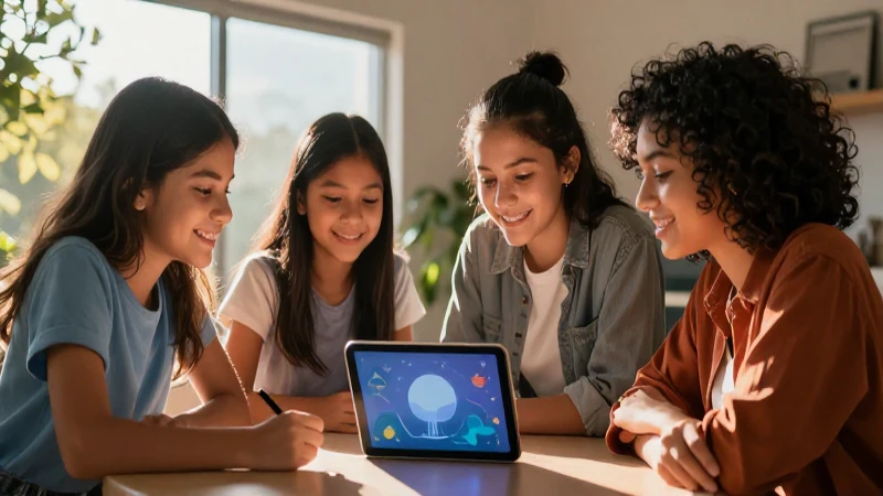 Aprendo en Casa: Beneficios de la Educación Remota 7 Estudiante mexicano vibrante en una tablet con luz