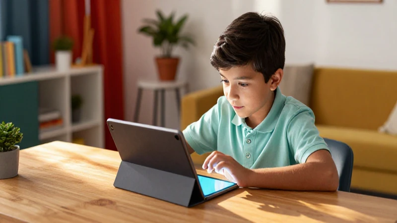 Aprendo en Casa: Beneficios de la Educación Remota 6 Estudiante concentrado con tableta en casa moderna