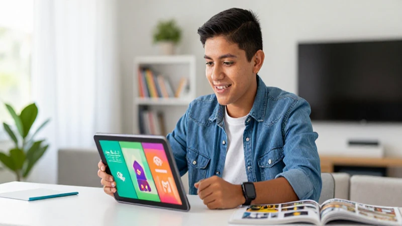 Aprendo en Casa: Beneficios de la Educación Remota 3 Joven feliz estudiando con tablet en casa