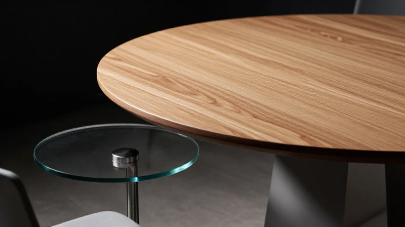 Madera, vidrio y metal definen mesas modernas