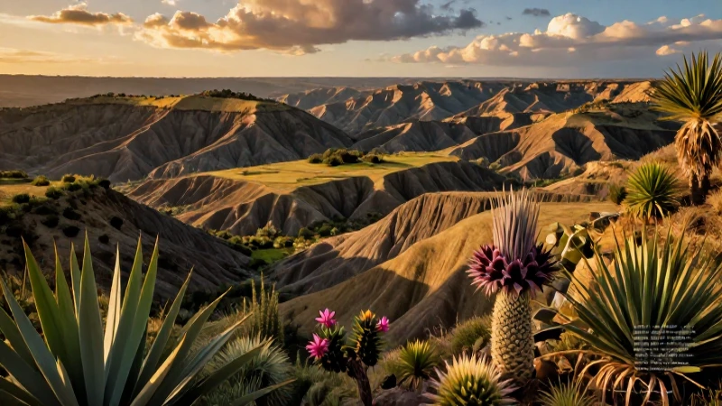 Mesetas: Concepto, diferencias con llanuras y ejemplos 7 Paisaje mexicano árido, agricultura sostenible, flora única