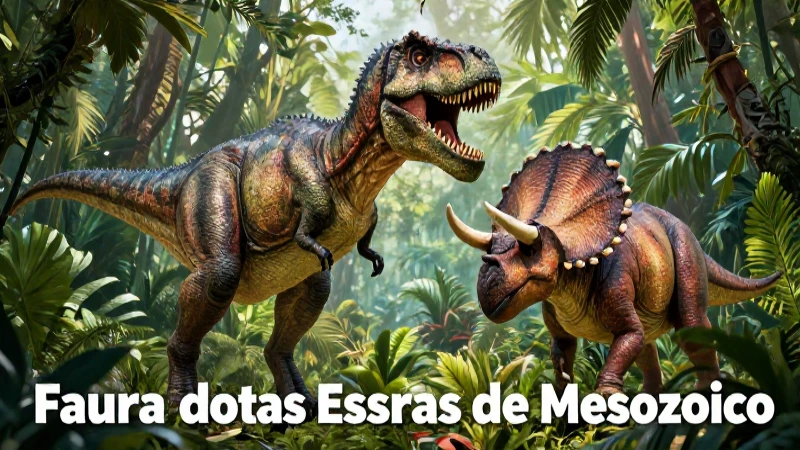 Mesozoico: Resumen, flora, fauna, clima y características 4 Dinosaurios épicos en Mesozoico vibrante