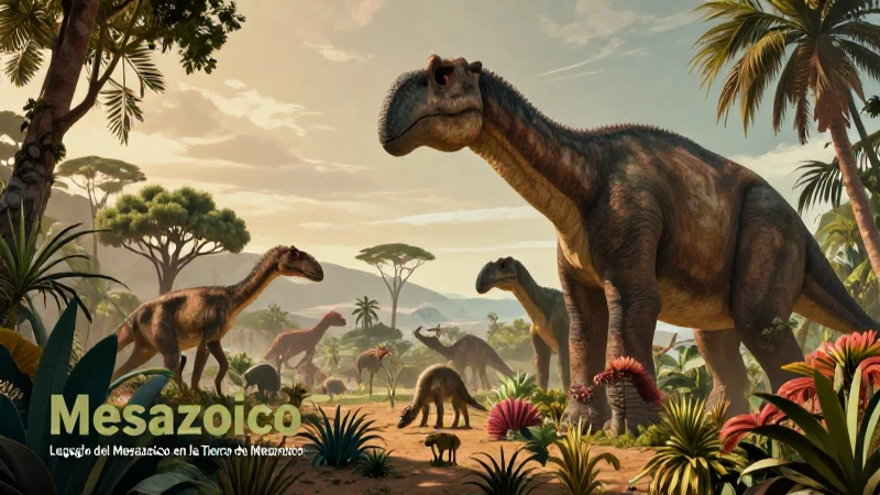 Mesozoico: Resumen, flora, fauna, clima y características 6 Resumen visual del Mesozoico