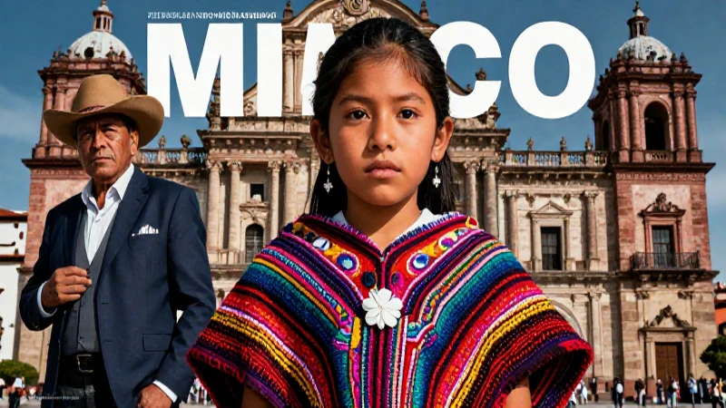 El mestizaje en la Nueva España: un legado cultural y racial 4 Niño mesoamericano moderno en México con vibrantes textiles