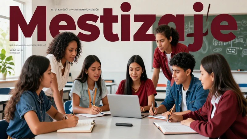 Estudiantes mexicanos estudian el mestizaje moderno