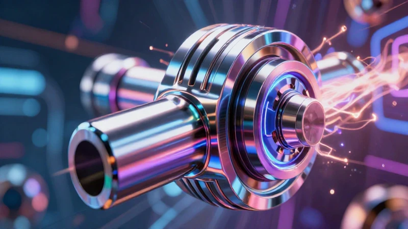 Metal: características, usos y ejemplos de metales 6 Componente de aleación futurista con luz dramática