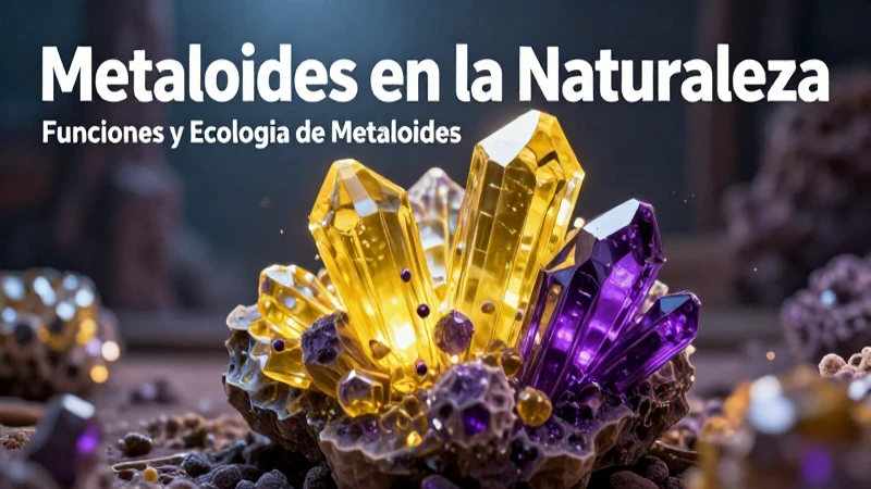 Metaloides: Propiedades, Usos y Características Esenciales 6 Metaloides naturales: propiedades, usos y ecología