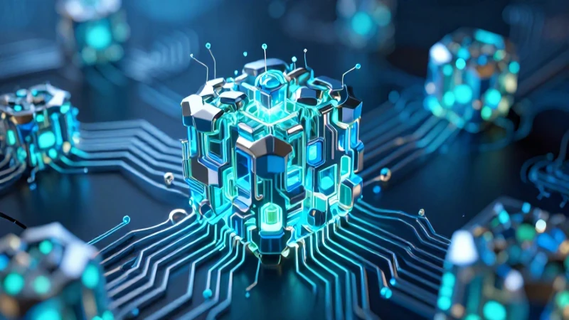 Metaloides: Propiedades, Usos y Características Esenciales 5 Estructura cristalina futurista con circuitos luminosos