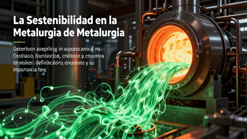 Sostenibilidad: metalurgia verde e innovadora del futuro
