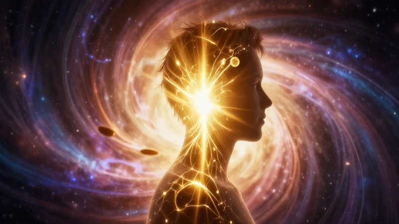 Metanoia: significado en psicología, definición y concepto 3 Silueta humana transformada por luz dorada