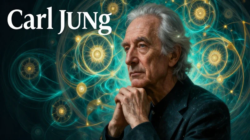 Metanoia: significado en psicología, definición y concepto 4 Jung, retrato psicológico fractal, luz dramática