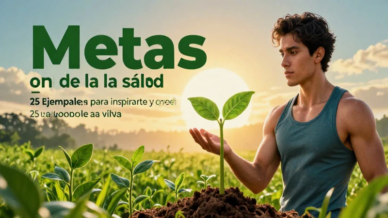 Metas en la vida: 25 Ejemplos para Inspirarte y Crecer 5 Metas de salud para una vida mejor