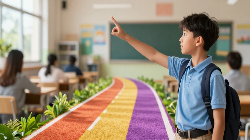 Metas: Concepto, Características, Tipos y Ejemplos Clave 8 Estudiante joven logra metas en entorno moderno