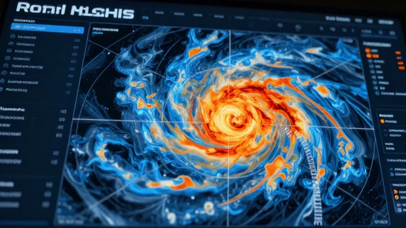 Interfaz de radar meteorológico dinámica y realista
