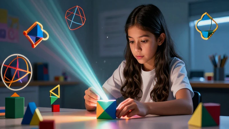 Qué es el método deductivo y cuáles son sus características 6 Estudiante resuelve acertijo geométrico con iluminación dinámica