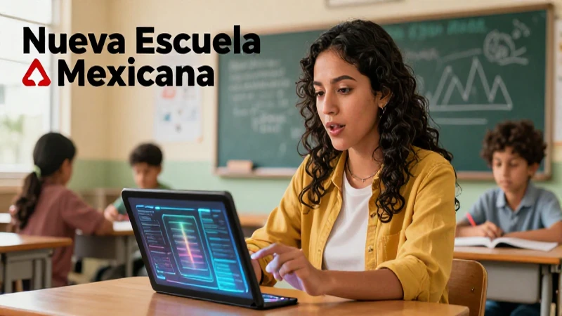 Optimiza la enseñanza en la Escuela Mexicana con las Conoce metodologías 3 Educador mexicano con tecnología holográfica moderna