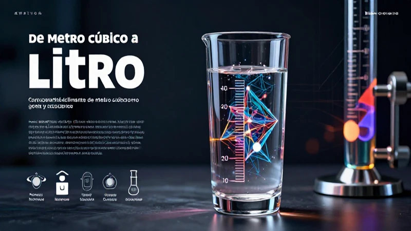 Convierte metros cúbicos a litros fácilmente