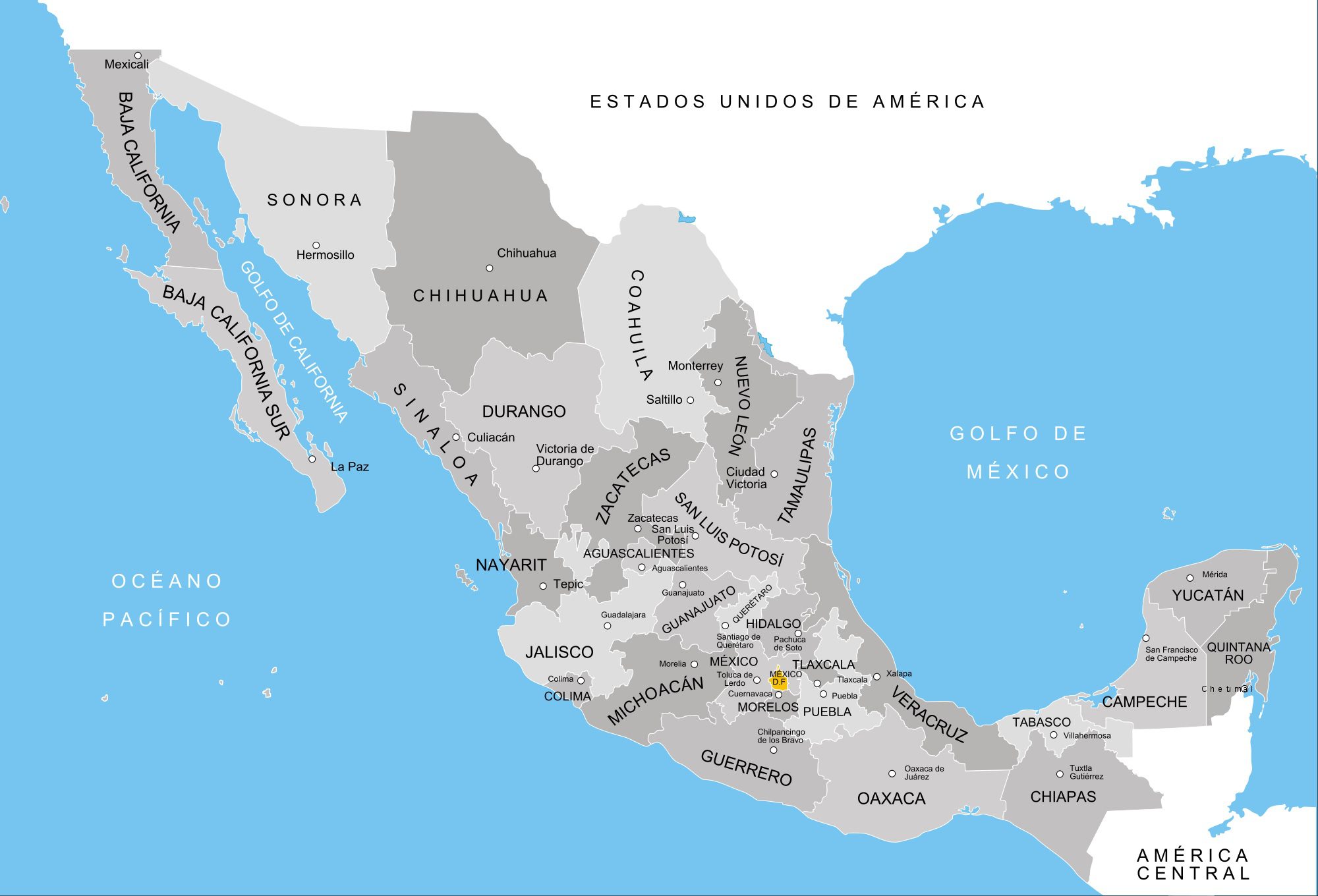 mexico estados y diversidad geografica en detalle