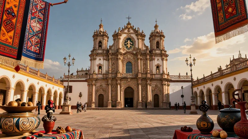 Viaja en el tiempo: La historia del México virreinal al descubierto 4 Majestuoso colonial con arte y luz dorada