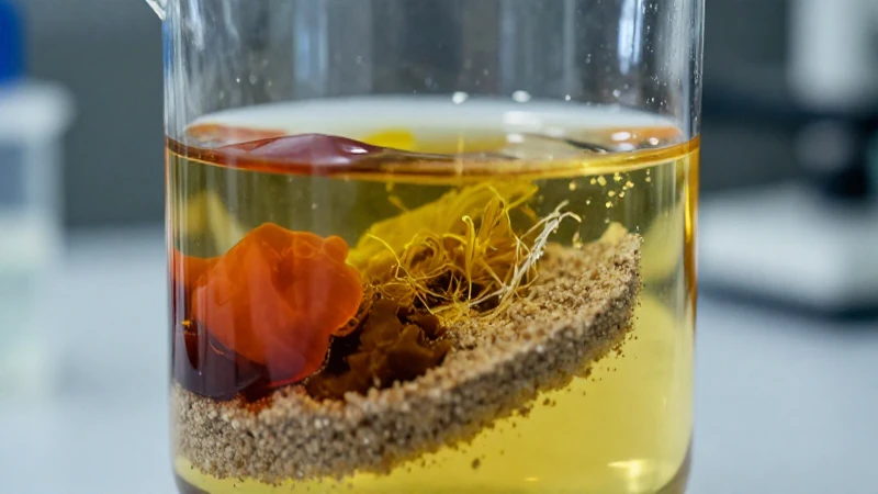 Mi fotografía muestra separación de aceite y arena