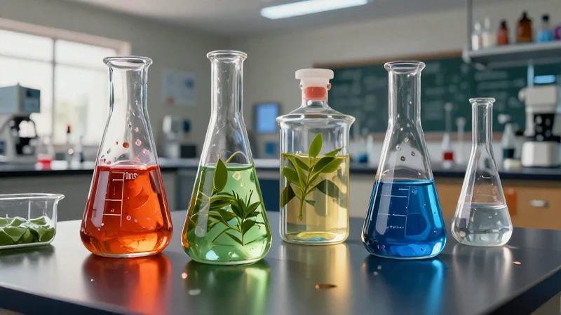 Ilustración ultra-realista de laboratorio colorido y dinámico