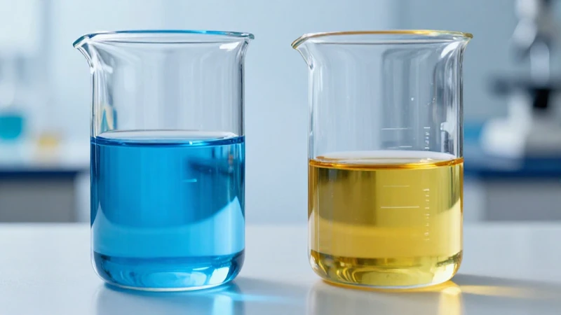 Biureros de laboratorio azules y de capas en estilo moderno