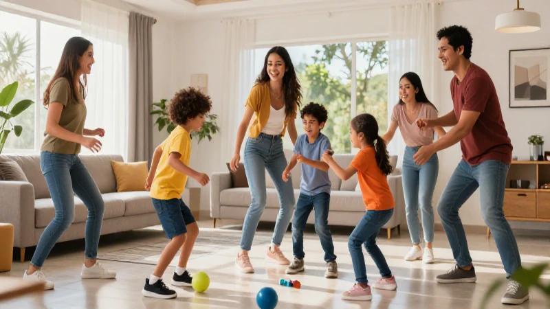 Mi cancha: Transformando mi casa en un espacio deportivo 3 Familia mexicana jugando, acción vibrante