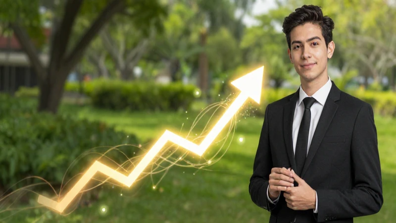 Imagen hiperrealista de profesional ambicioso y crecimiento