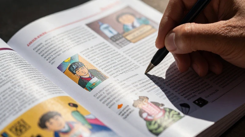 Primer plano macro de un cuaderno con estética educativa moderna