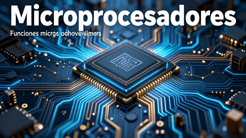 Microprocesadores: tipos y funciones detalladas