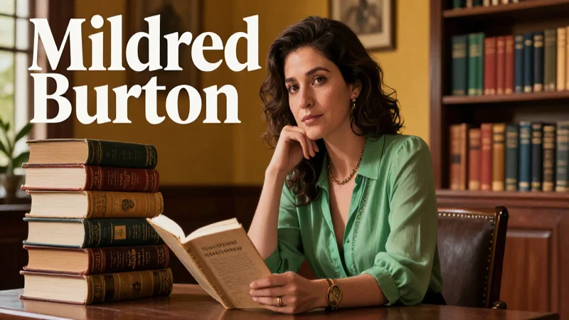 Mildred Burton: Obras y legado en la exploración literaria 5 Mildred Burton: legado literario y académico
