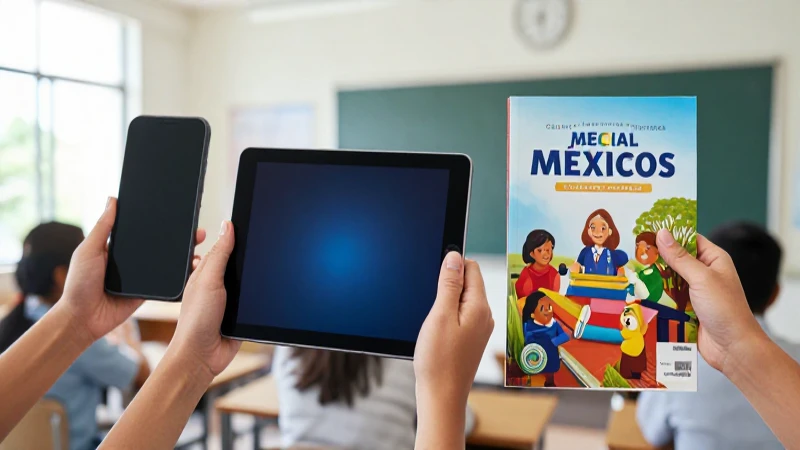Manos jóvenes con tablet y libro en clase