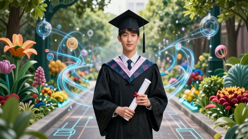 Mineduc becas para graduandos: Oportunidades en AWS 4 Graduado exitoso en red educativa digital