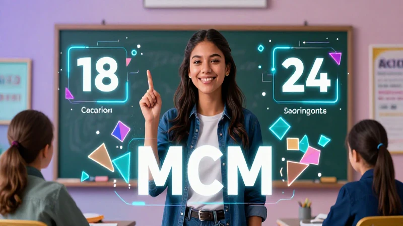 Calcula el Mín. Común Múltiplo de 18 y 24 al instante con nuestros consejos 4 Calcular el MCM de 18 y 24