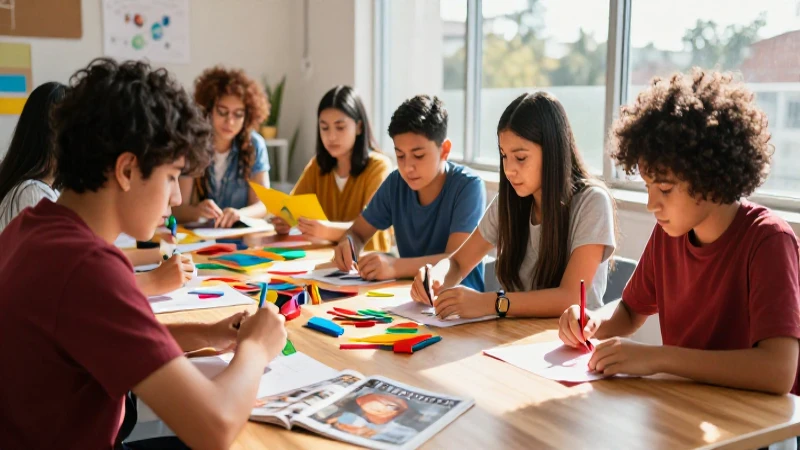 Estudiantes mexicanos crean con arte vibrante