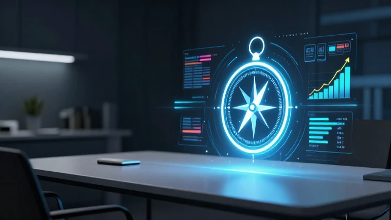 Estrategia corporativa ilustrada con alto impacto visual